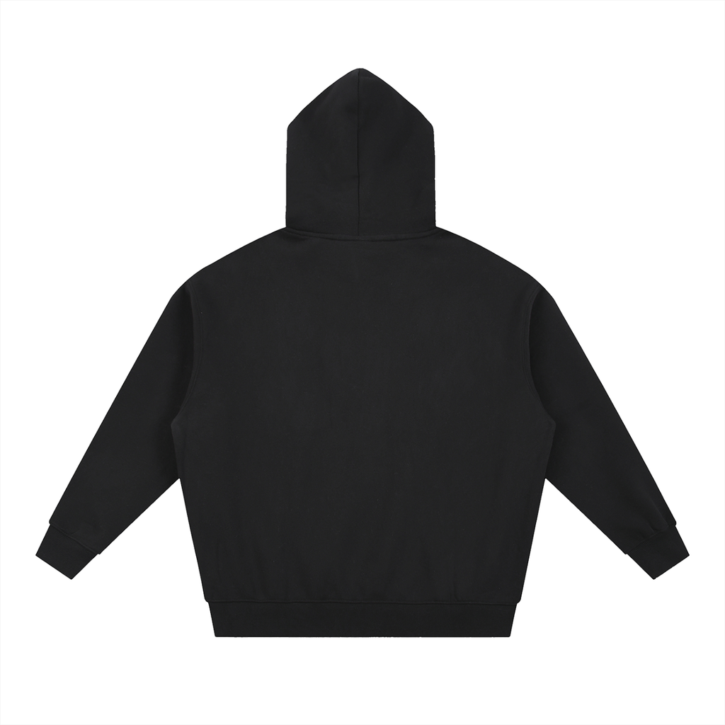 "I Heart Goth Girls" Zip-Up Oversized Fleece Boxy Hoodie