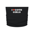 Women’s "I Heart Goth Girls" Ruched Cropped Tube Top