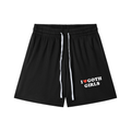 "I Heart Goth Girls" Mesh Drawstring Shorts