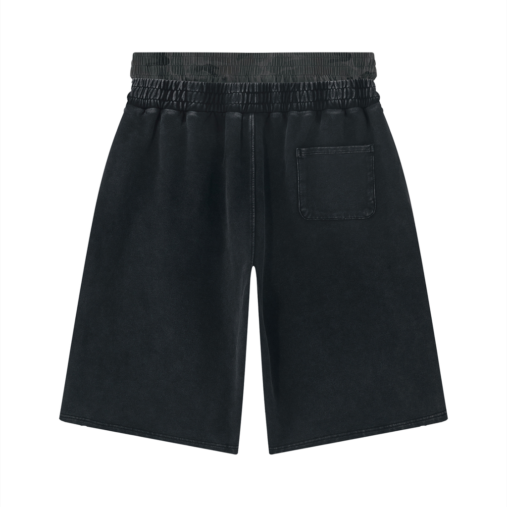 Unisex "I <3 Goth Girls" Vintage Distressed Wide Leg Shorts