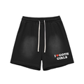 "I Heart Goth Girls" Sun Fade Cotton Shorts